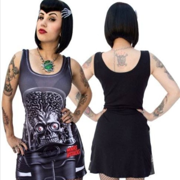 Kreepsville 666 Tank Dress Mars Attacks Grim Grin  Size XXL - Picture 1 of 6